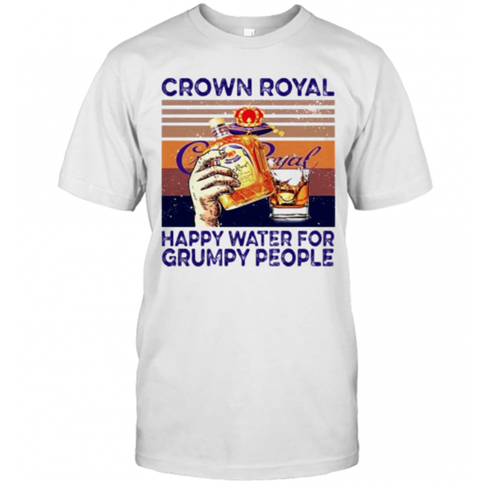 Crown Royal Happy Water Funny Drinking Graphic T-Shirt